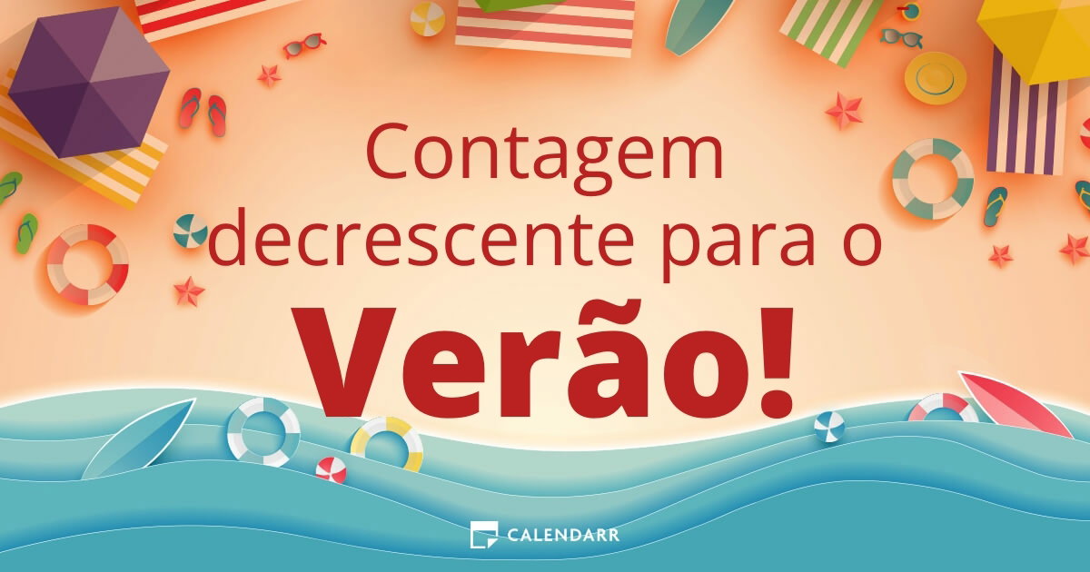 Contagem decrescente para o Verão - Calendarr