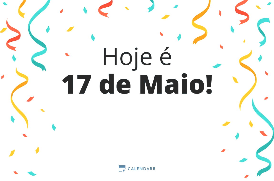 Descobre quantos dias faltam para 17 de Maio - Calendarr