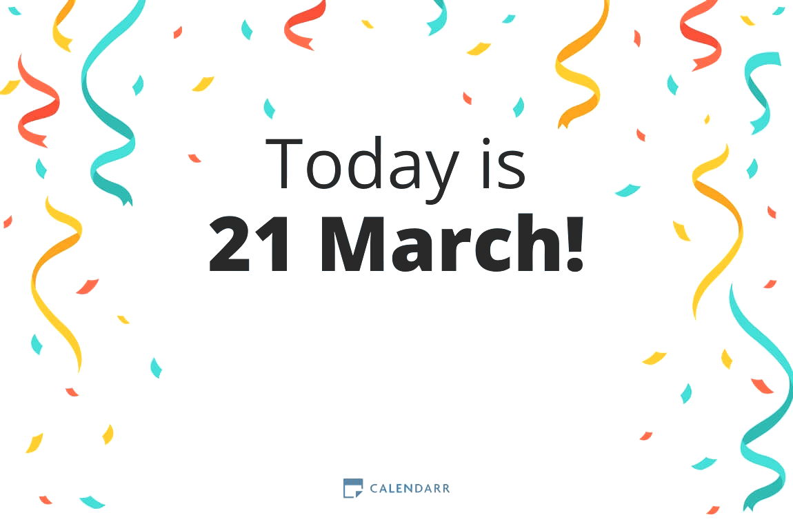 How many days until 21 March - Calendarr