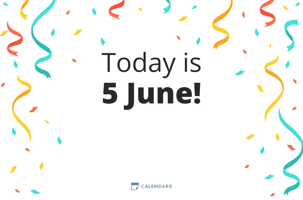 How many days until 5 June - Calendarr