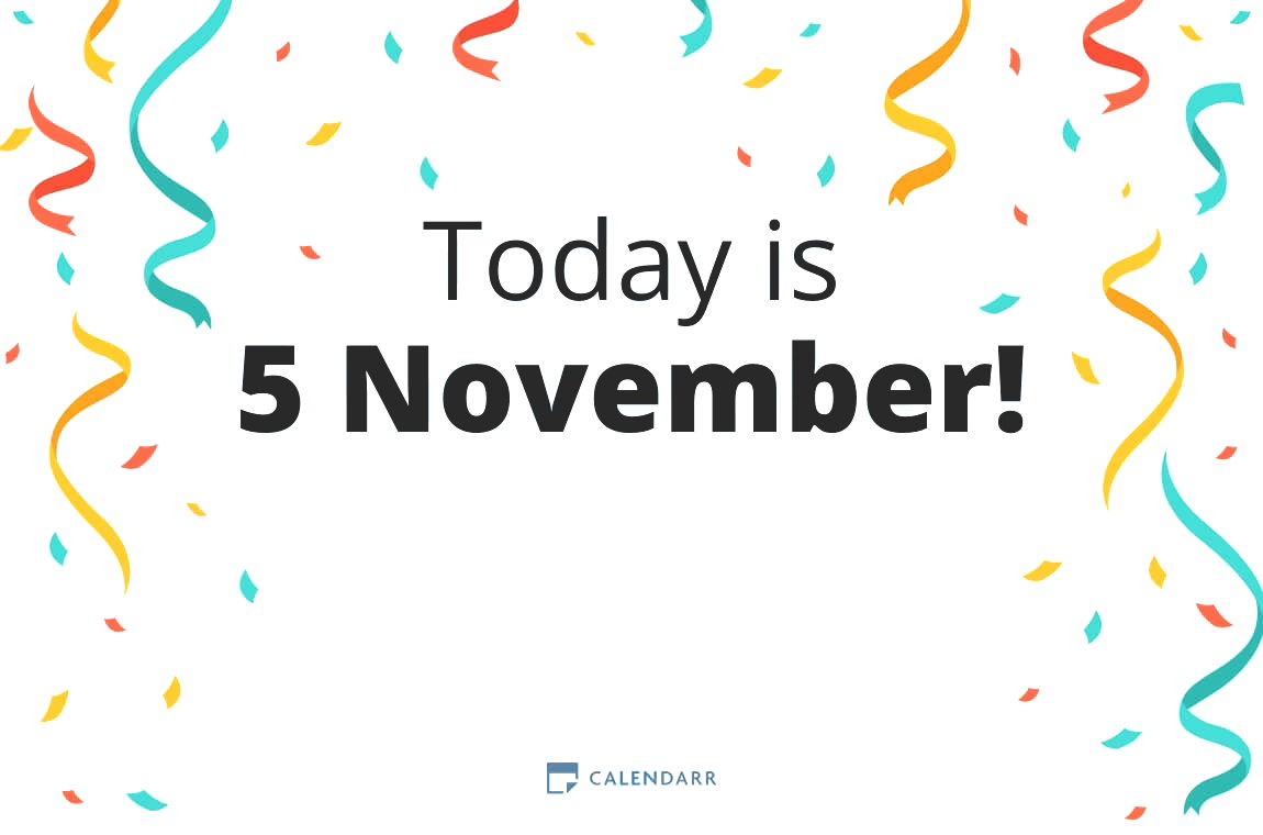How many days until 5 November - Calendarr