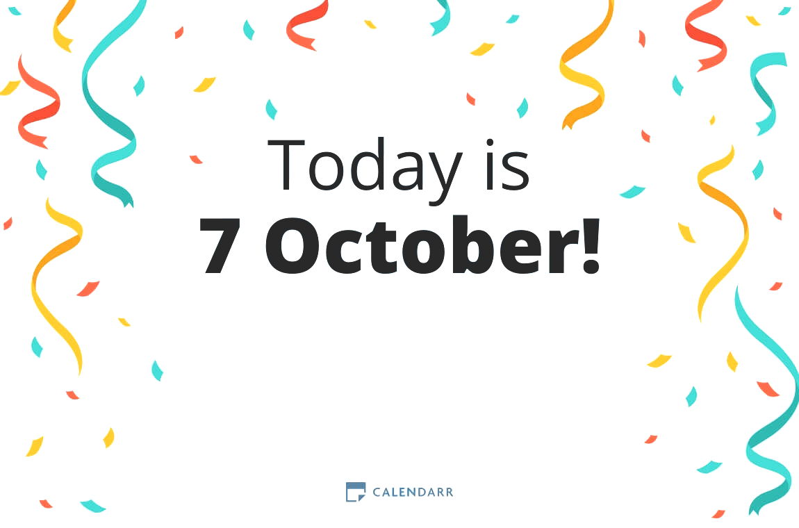 How many days until 7 October - Calendarr