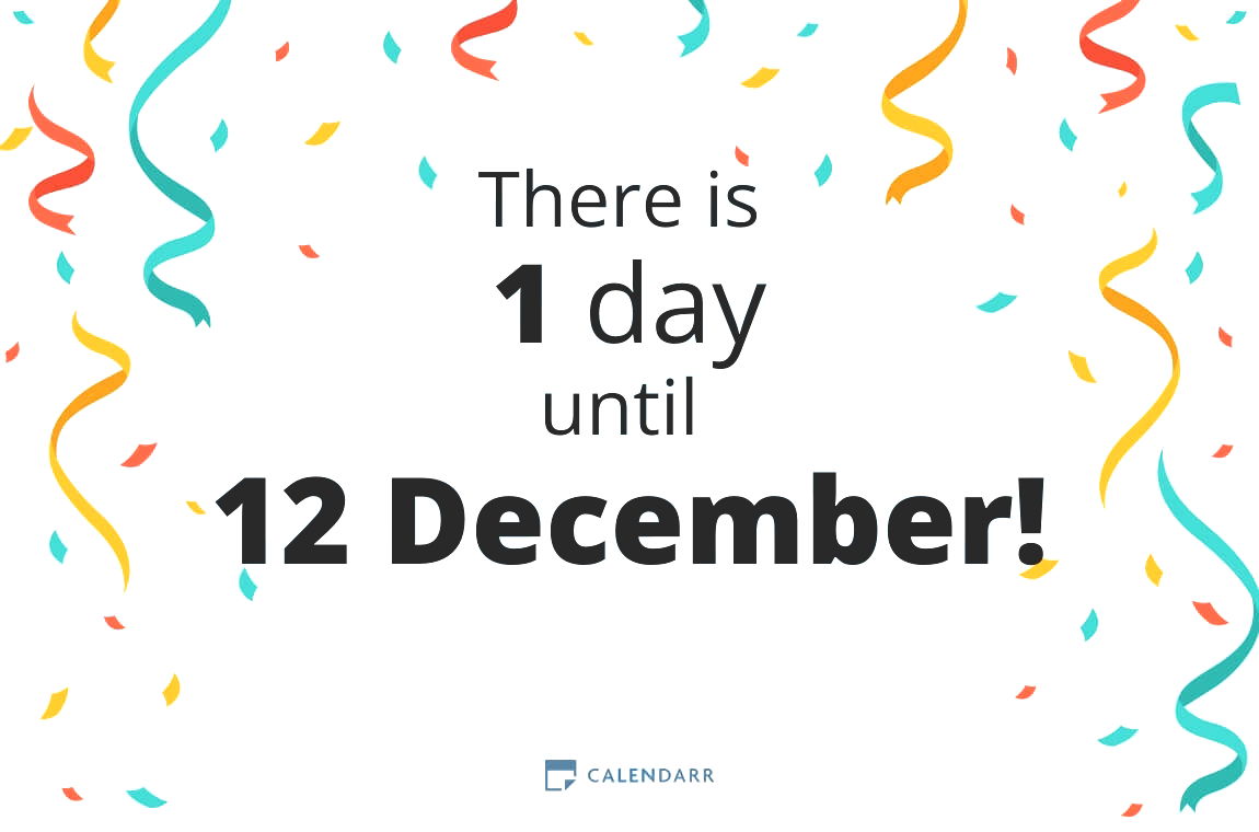 How many days until 12 December - Calendarr