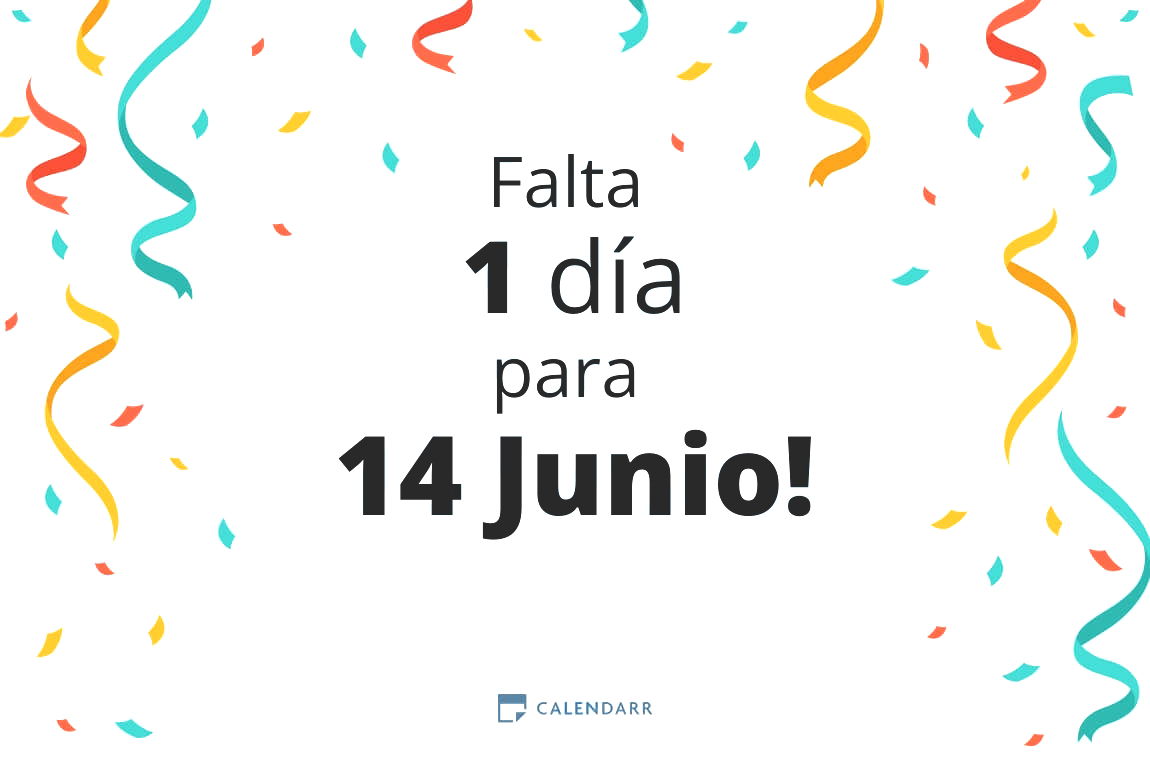 Descubre cuántos días faltan para 14 Junio - Calendarr