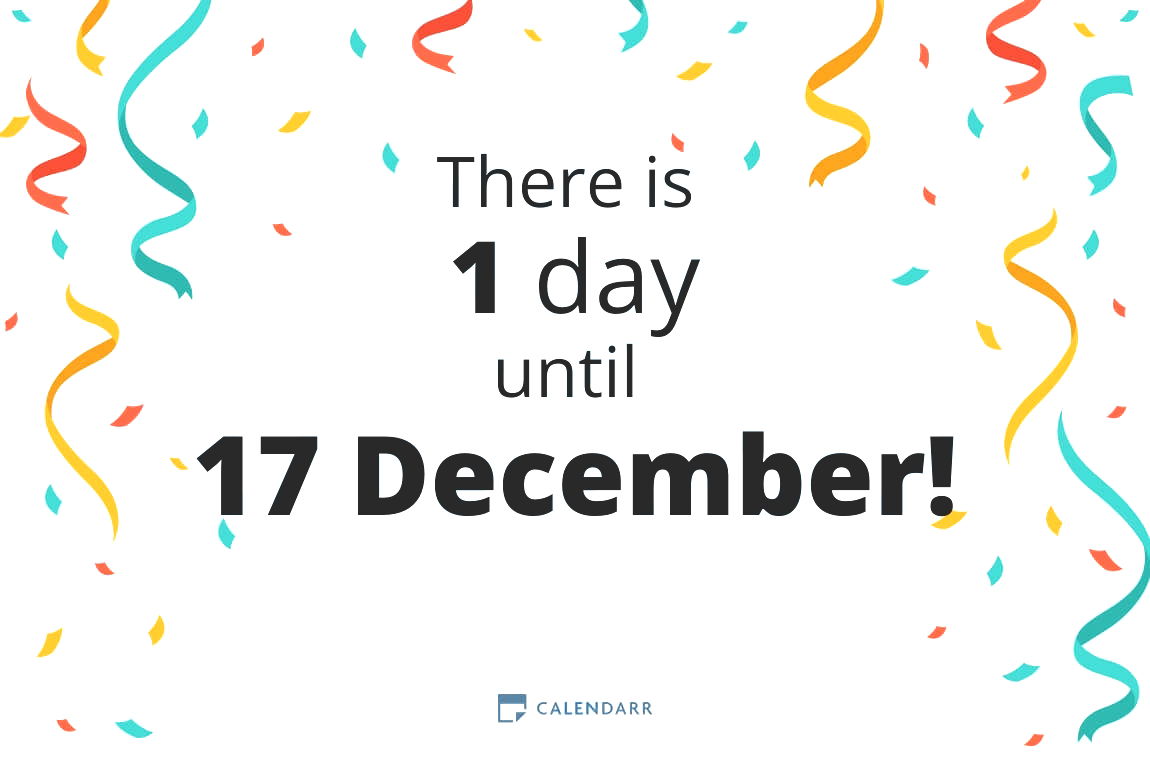 How many days until 17 December - Calendarr