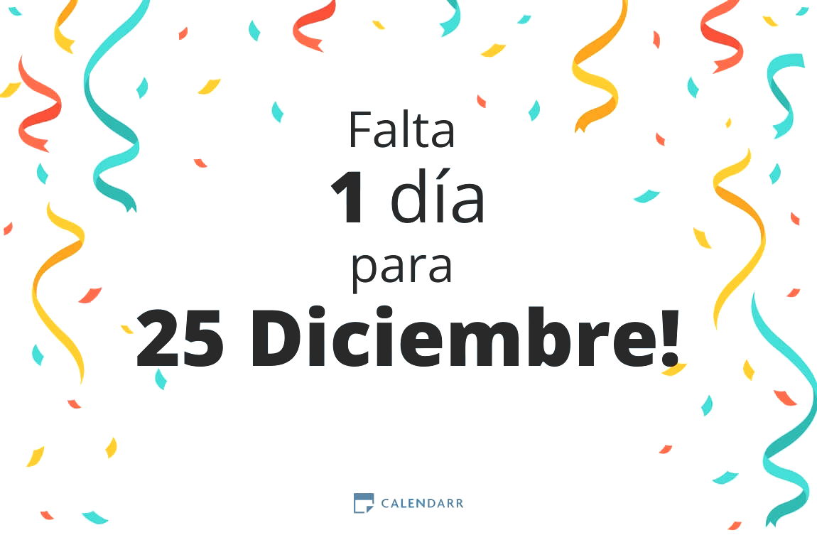Descubre cuántos días faltan para 25 Diciembre - Calendarr