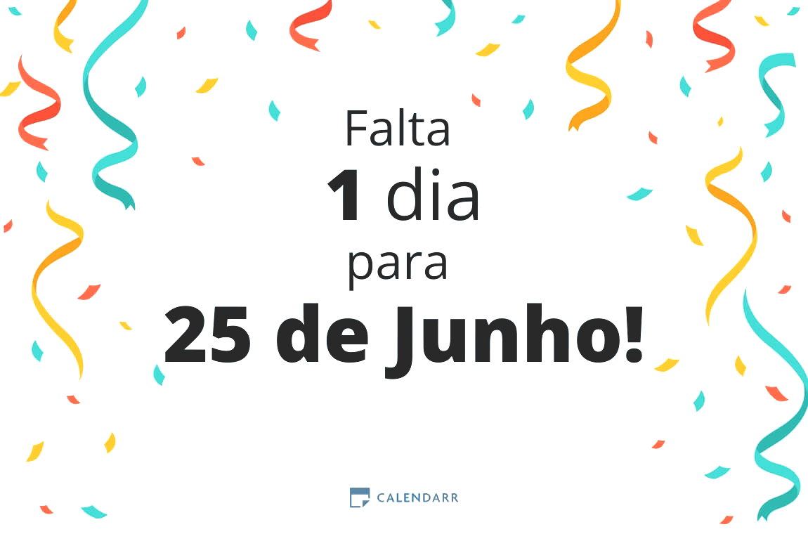Descobre quantos dias faltam para 25 de Junho - Calendarr