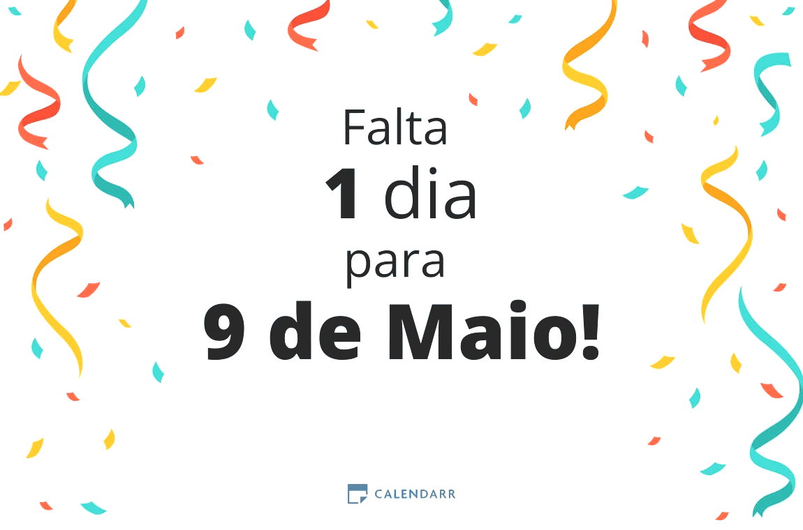 Descubra quantos dias faltam para 9 de Maio - Calendarr