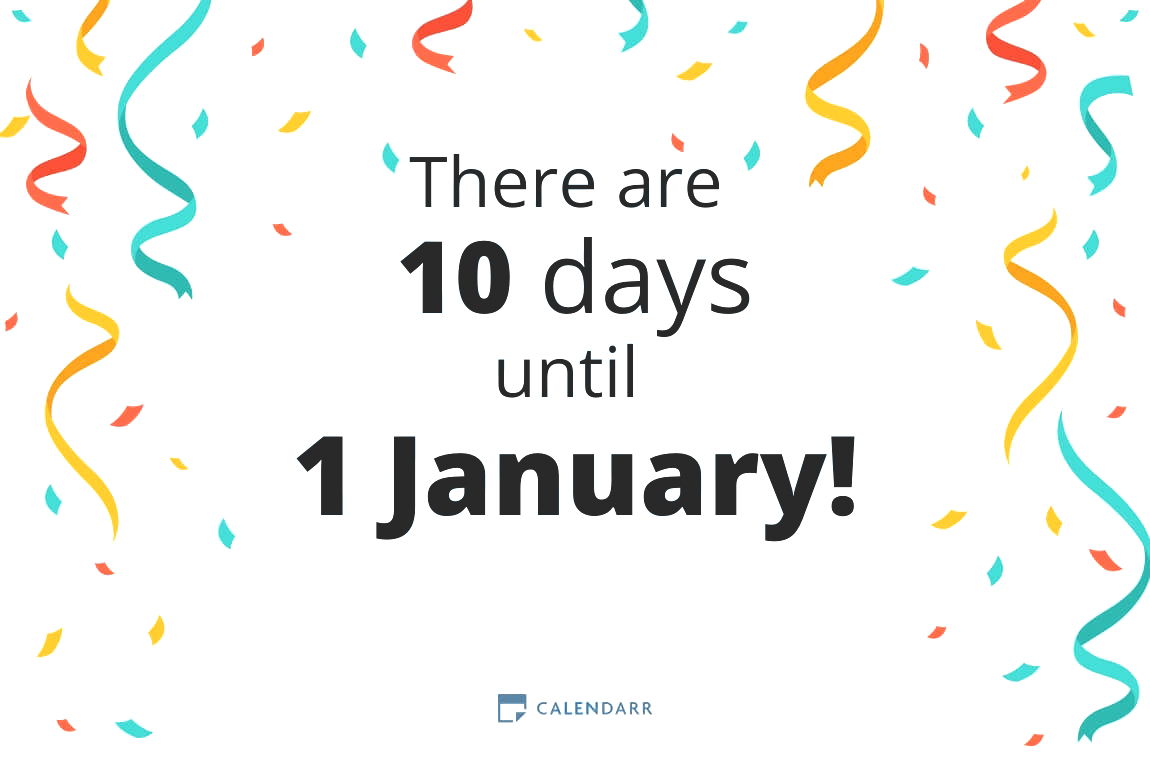 How many days until 1 January - Calendarr