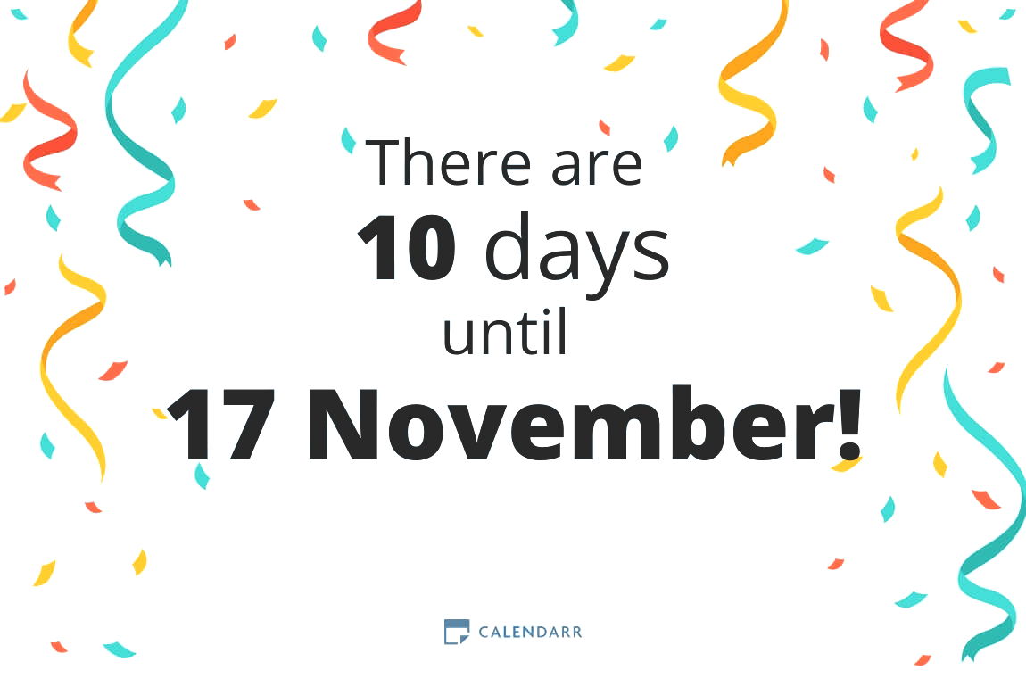How many days until 17 November - Calendarr