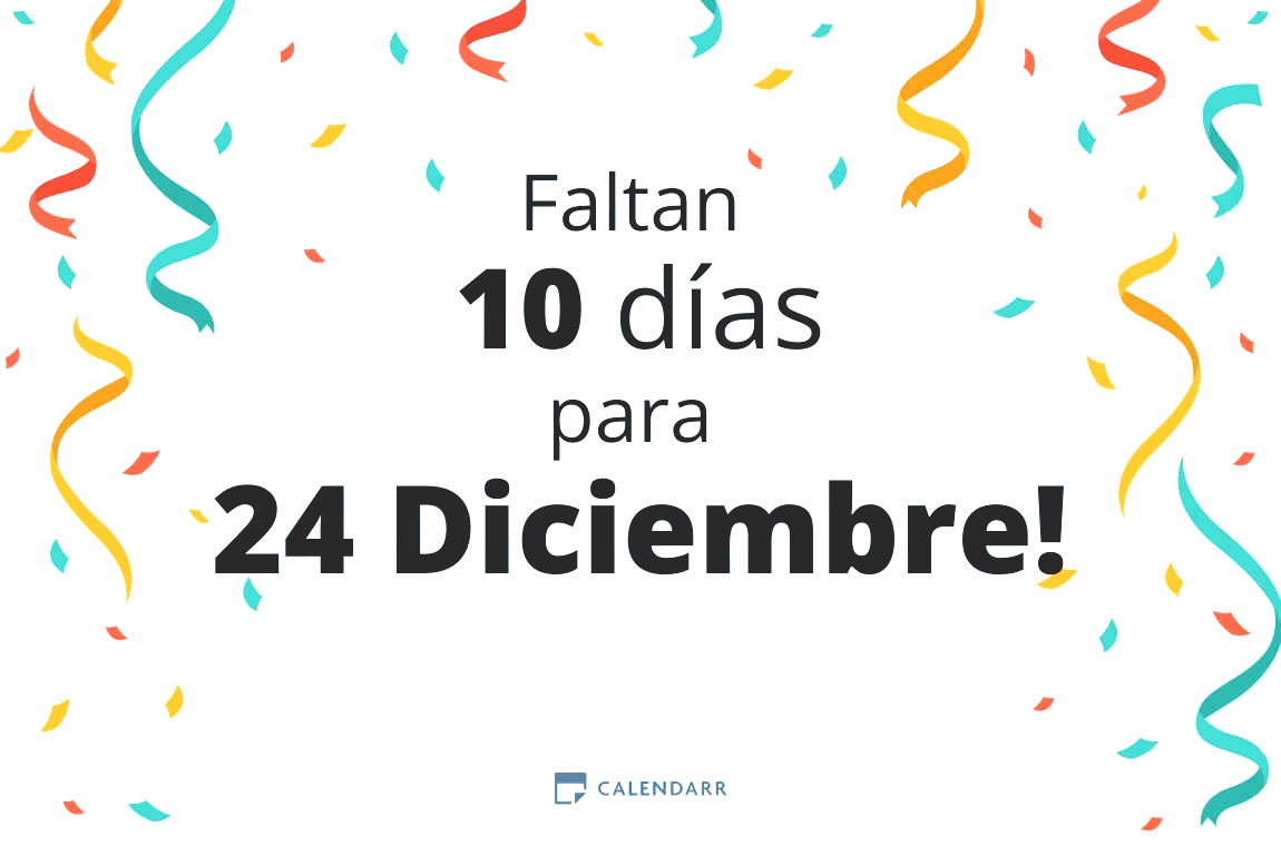 Descubre cuántos días faltan para 24 Diciembre - Calendarr