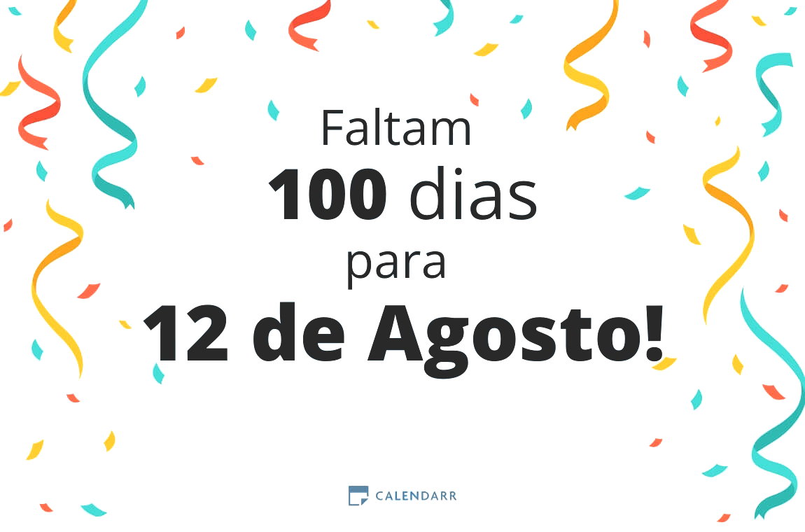 Descubra quantos dias faltam para 12 de Agosto - Calendarr