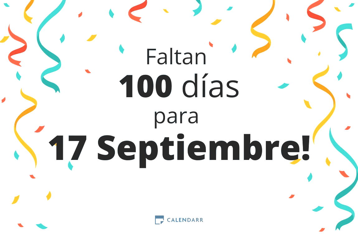 Descubre cuántos días faltan para 17 Septiembre - Calendarr