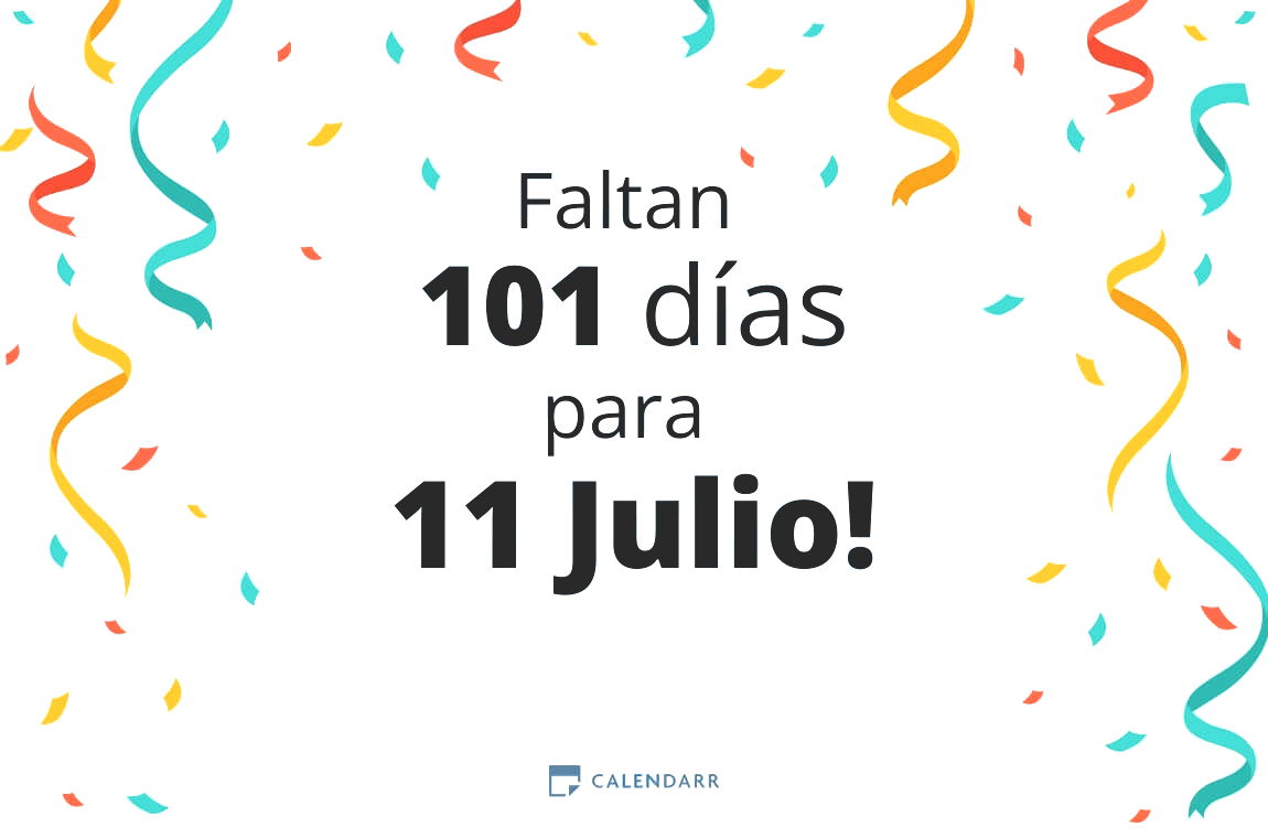 Descubre cuántos días faltan para 11 Julio - Calendarr