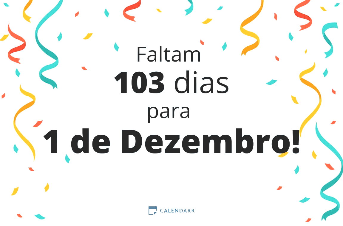Descubra quantos dias faltam para 1 de Dezembro - Calendarr