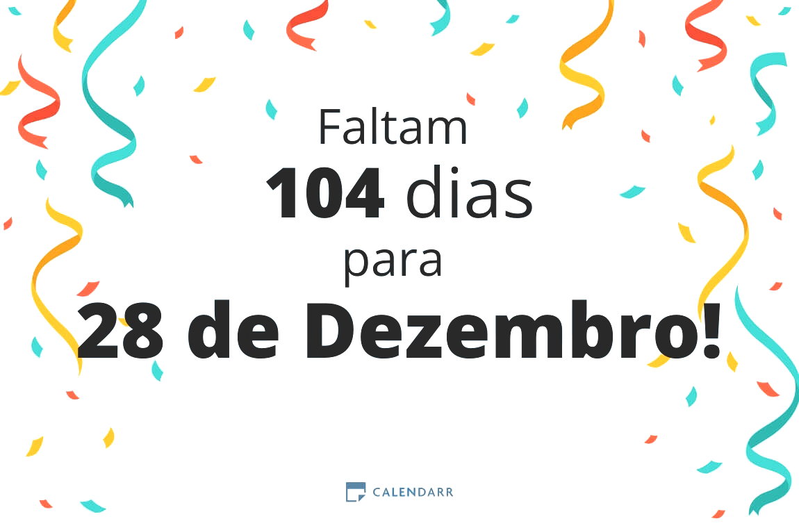 Descubra quantos dias faltam para 28 de Dezembro - Calendarr