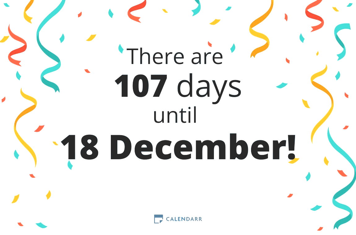How many days until 18 December - Calendarr