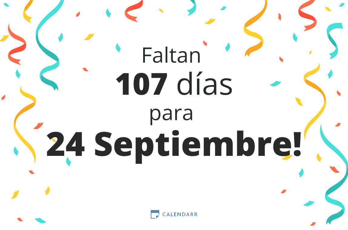 Descubre cuántos días faltan para 24 Septiembre - Calendarr