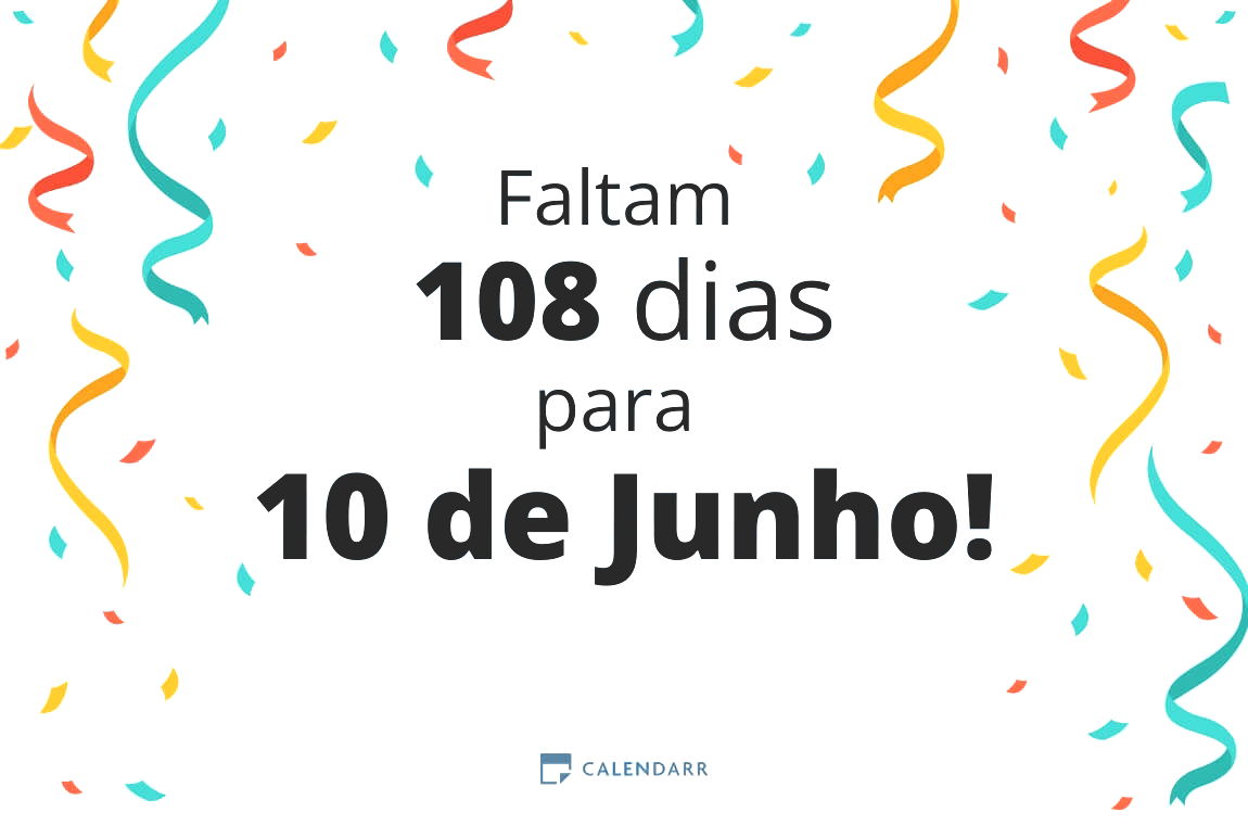 Descobre quantos dias faltam para 10 de Junho - Calendarr