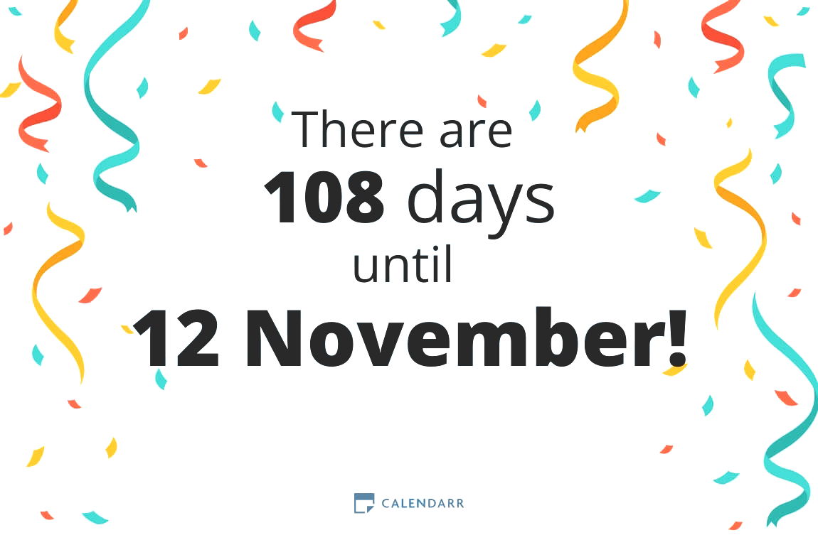 How many days until 12 November - Calendarr