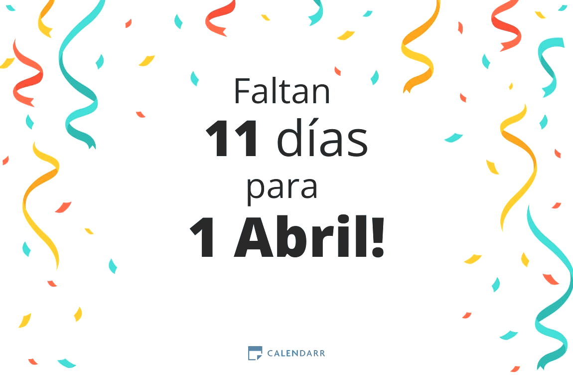 Descubre cuántos días faltan para 1 Abril - Calendarr