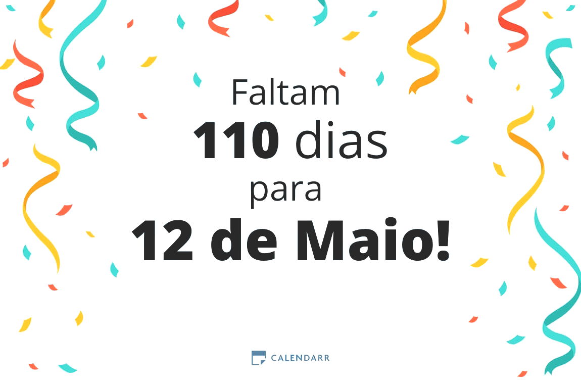 Descubra quantos dias faltam para 12 de Maio - Calendarr