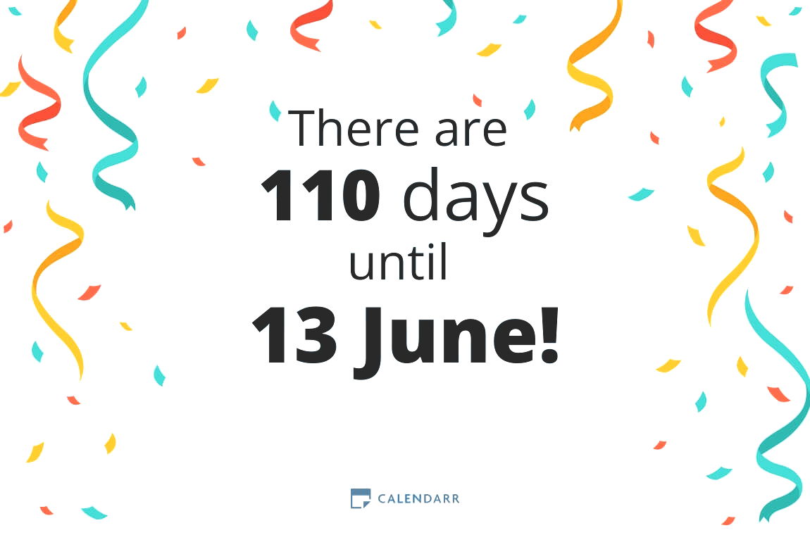 How many days until 13 June - Calendarr