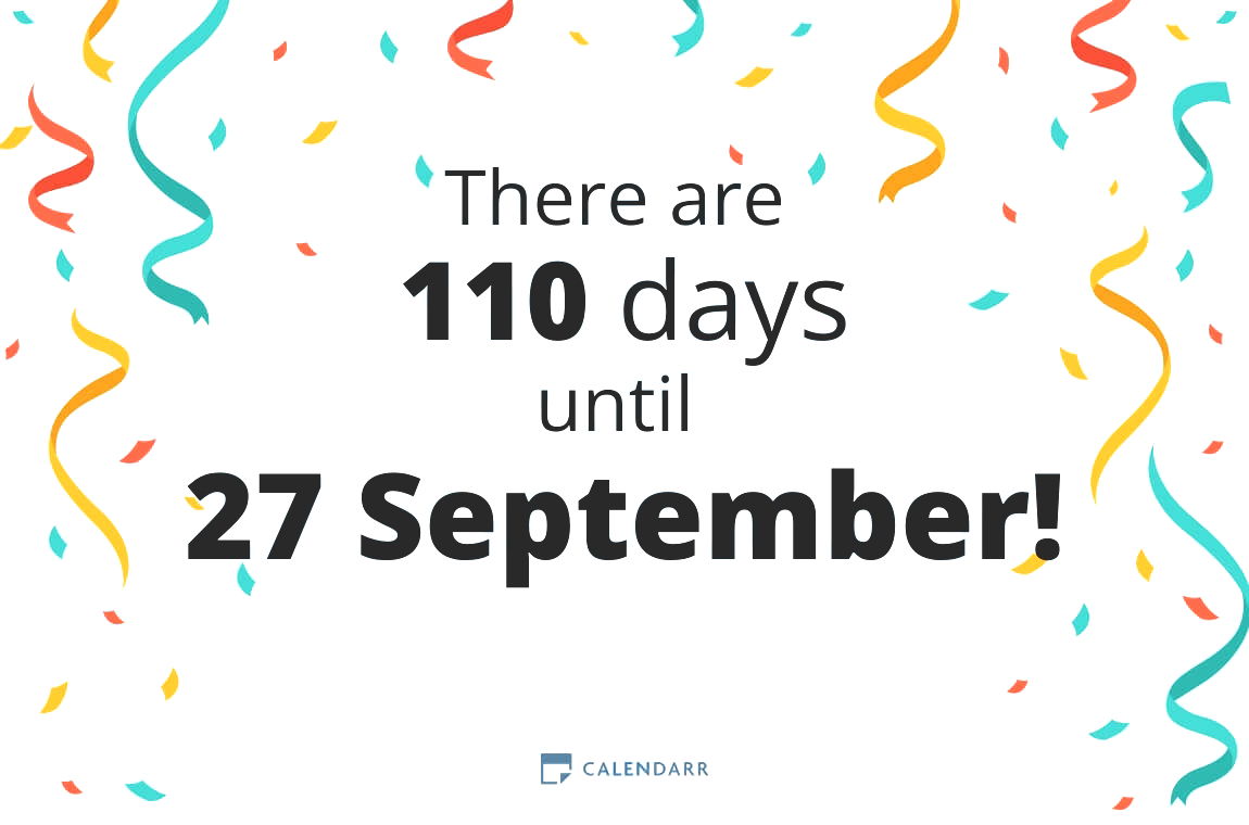 How many days until 27 September - Calendarr