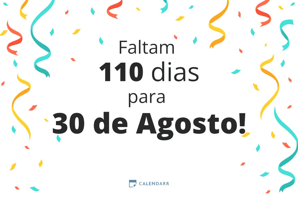 Descubra quantos dias faltam para 30 de Agosto - Calendarr