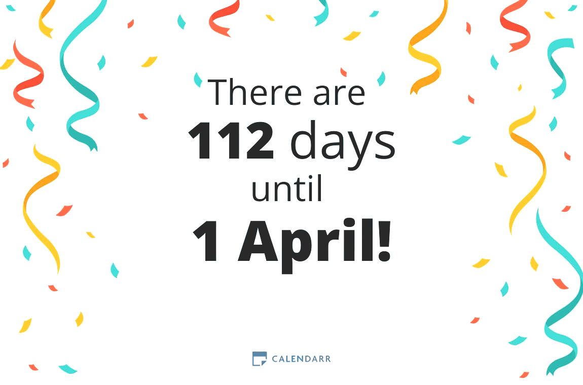 How many days until 1 April - Calendarr