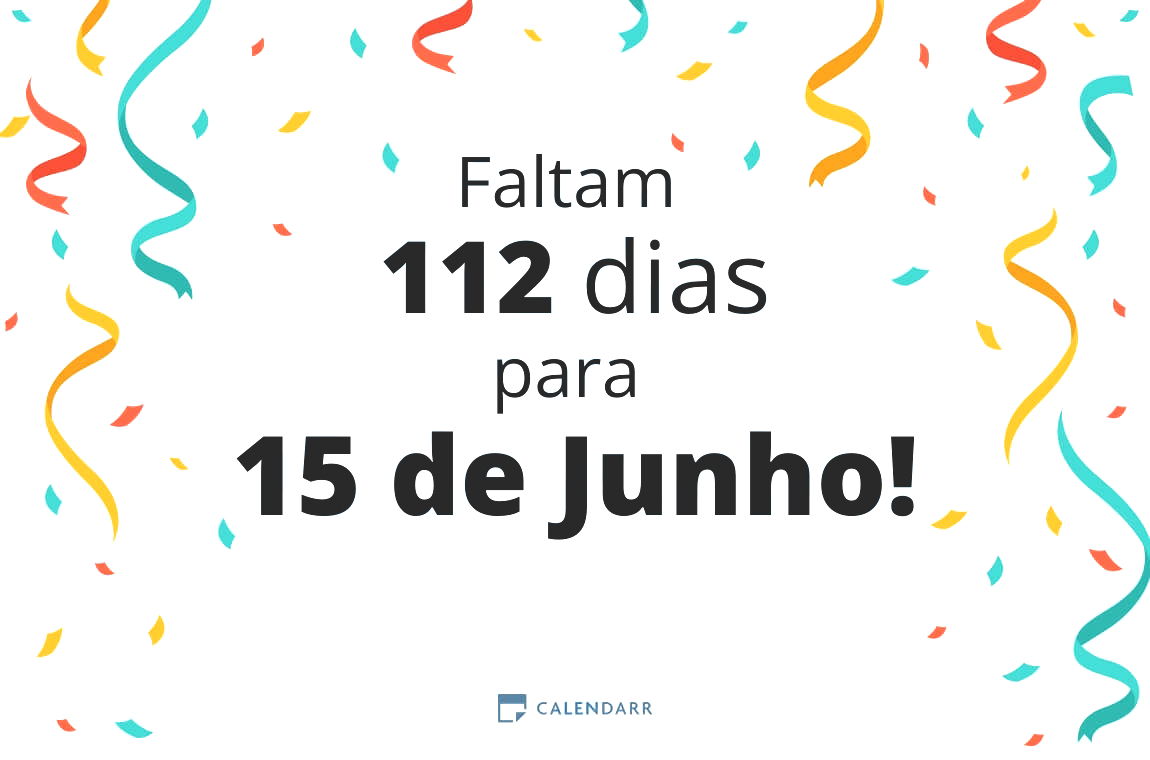 Descobre quantos dias faltam para 15 de Junho - Calendarr