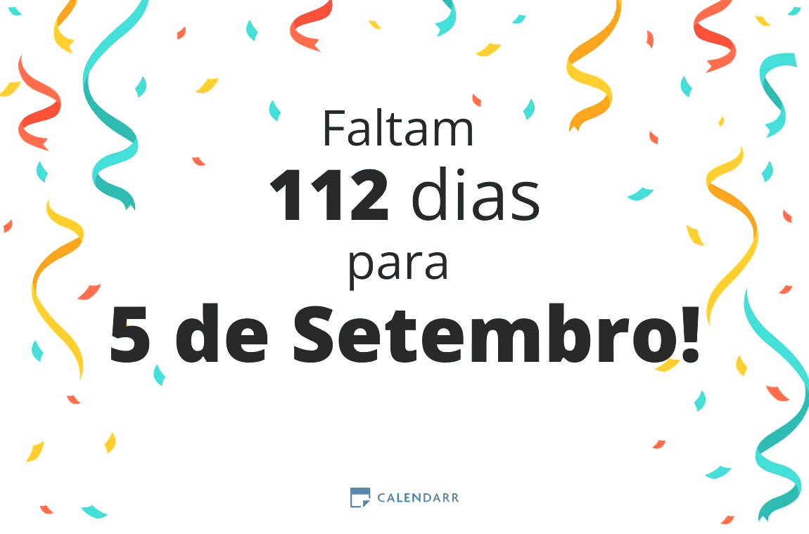 Descubra quantos dias faltam para 5 de Setembro - Calendarr