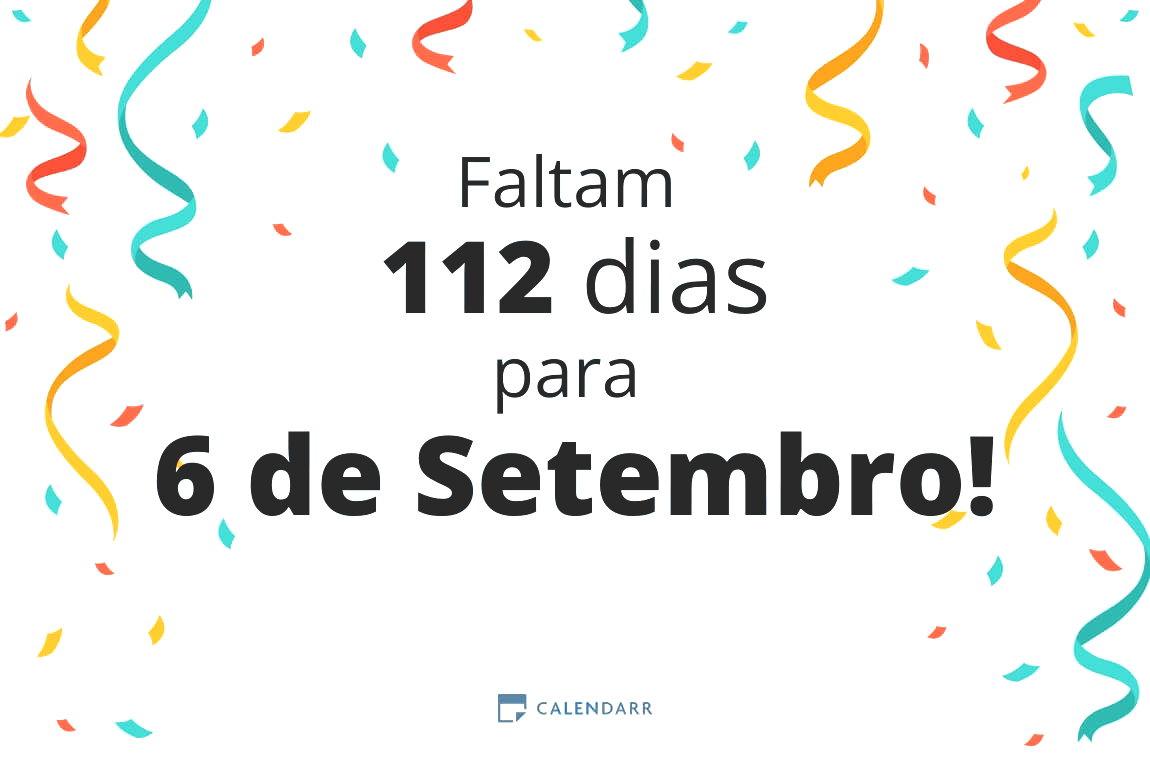 Descobre quantos dias faltam para 6 de Setembro - Calendarr