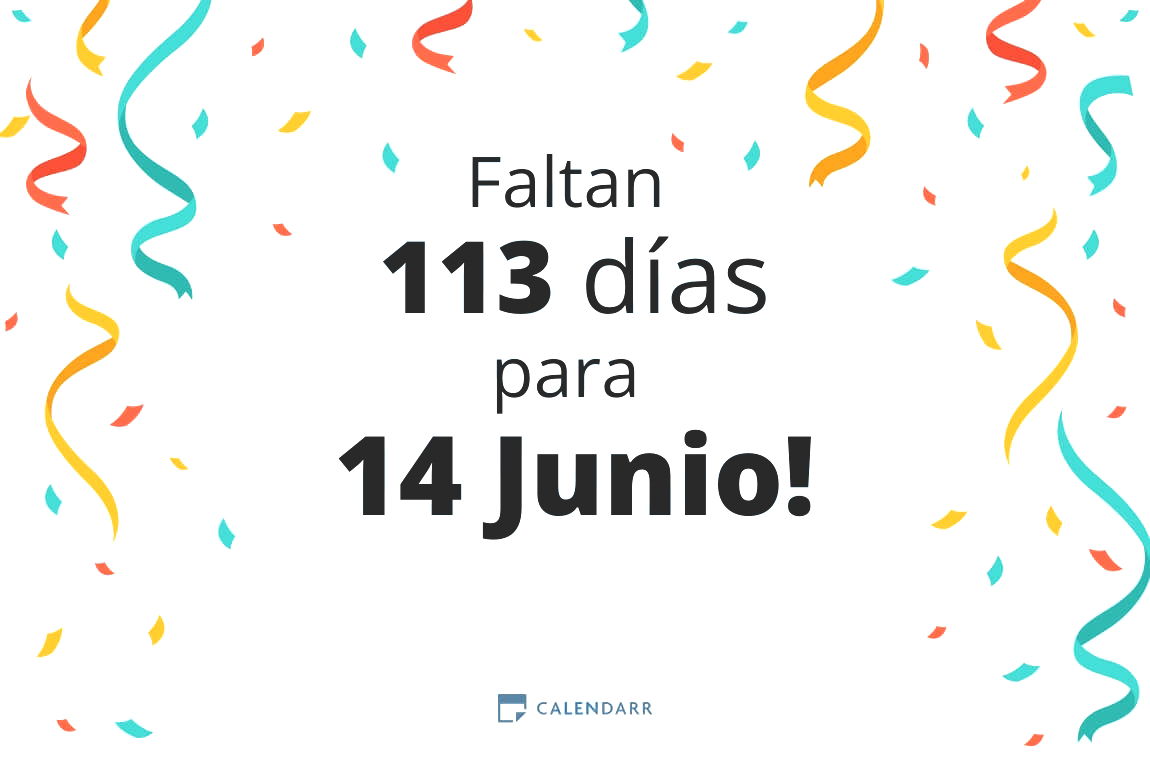 Descubre cuántos días faltan para 14 Junio - Calendarr