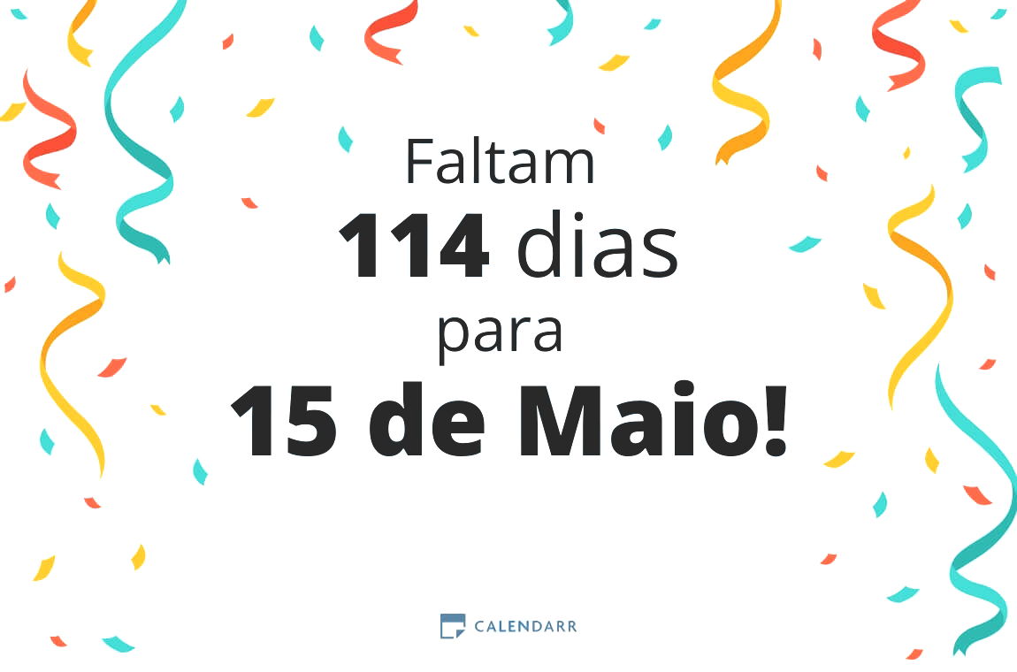 Descubra quantos dias faltam para 15 de Maio - Calendarr