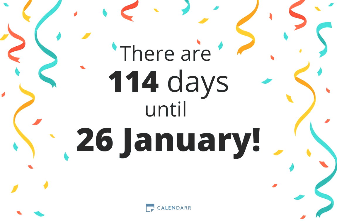 How many days until 26 January - Calendarr