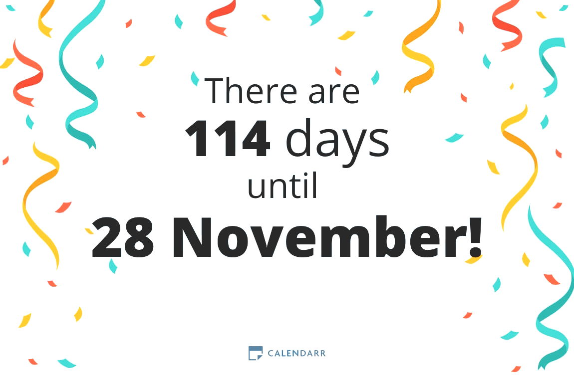 How many days until 28 November - Calendarr