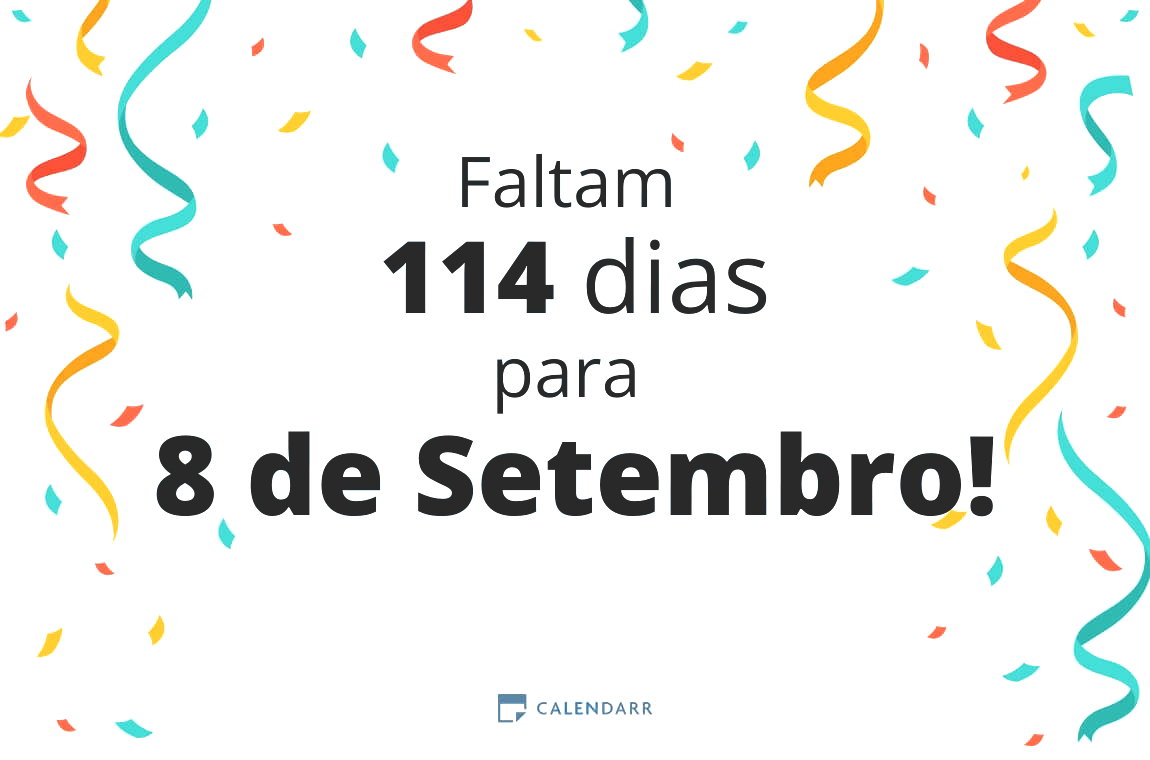 Descobre quantos dias faltam para 8 de Setembro - Calendarr