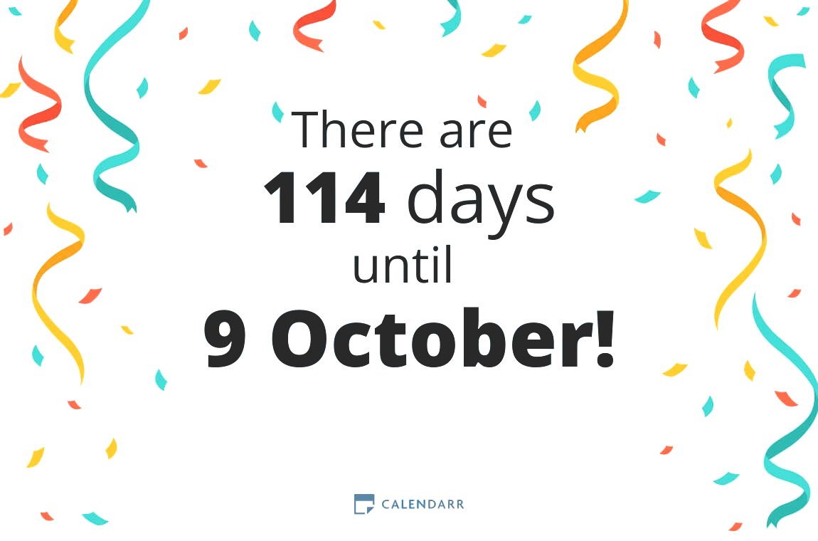 How many days until 9 October - Calendarr