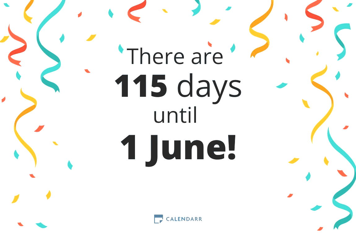 How many days until 1 June - Calendarr
