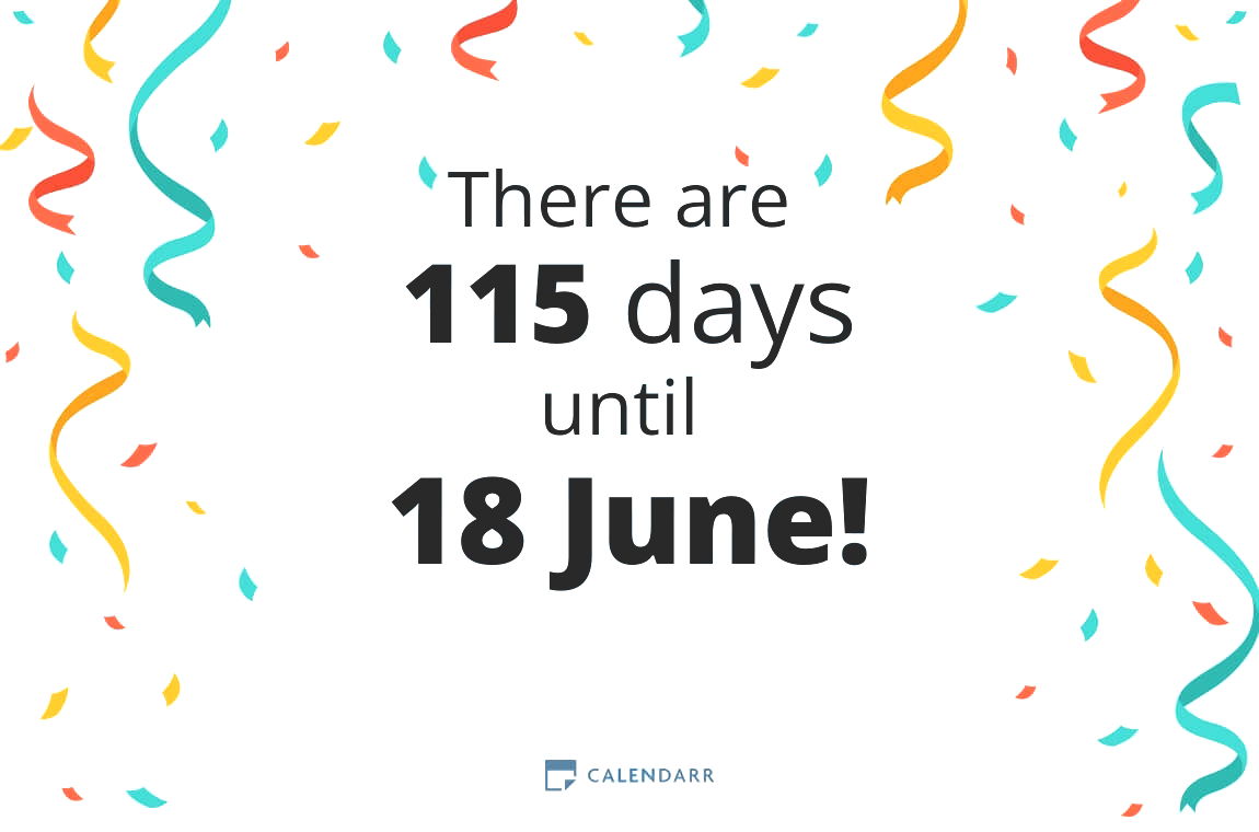 How many days until 18 June - Calendarr