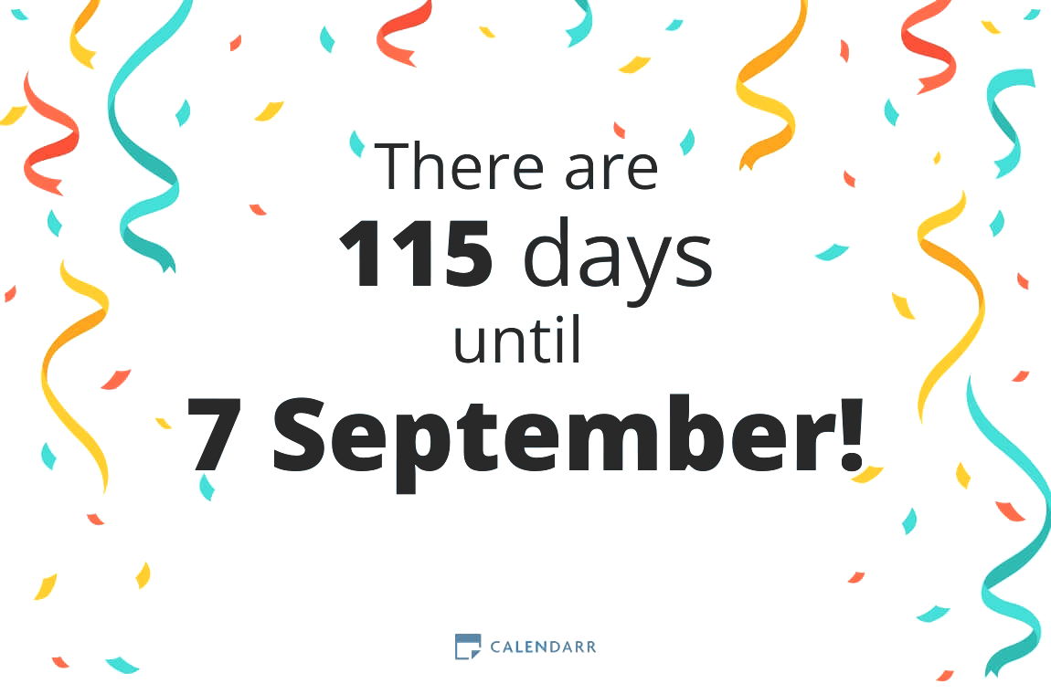 How many days until 7 September - Calendarr