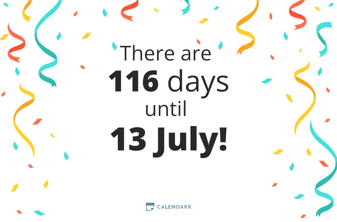 How many days until 13 July - Calendarr