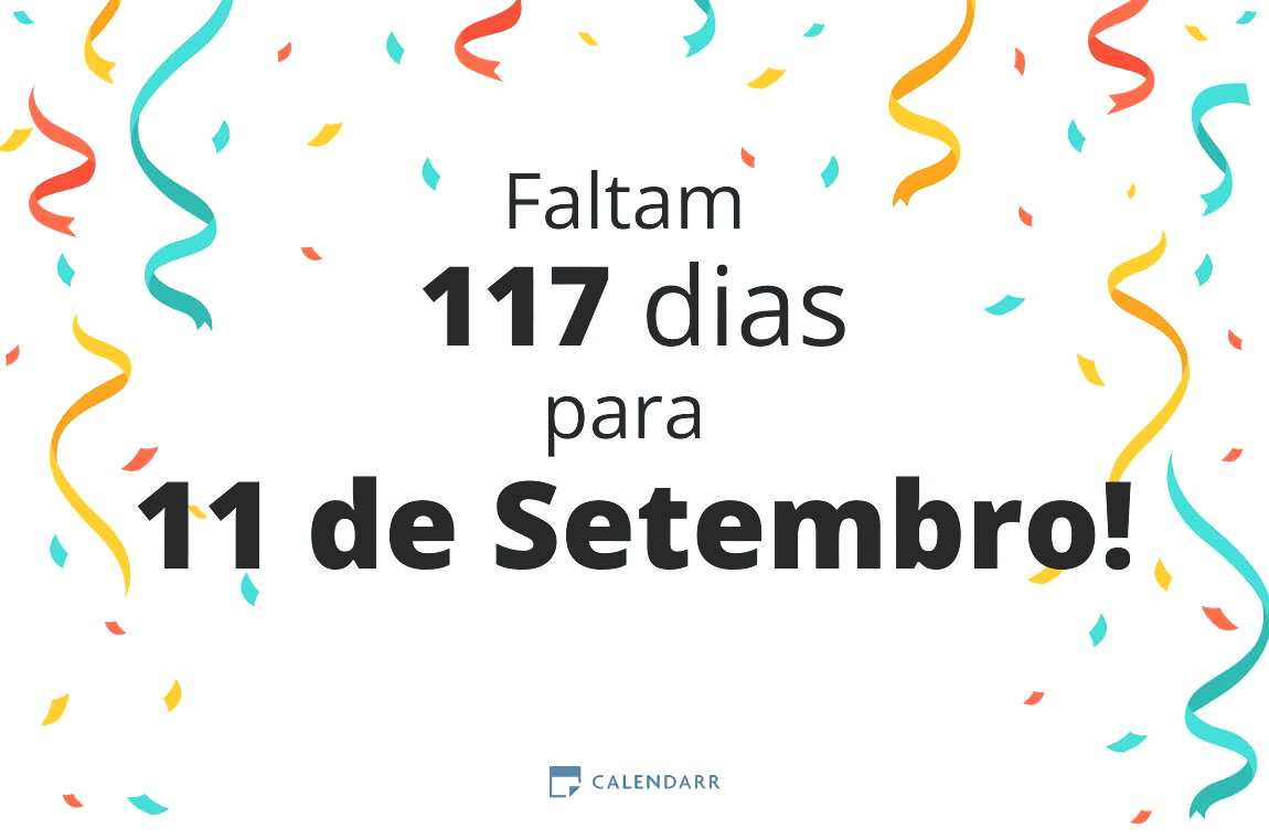 Descobre quantos dias faltam para 11 de Setembro - Calendarr