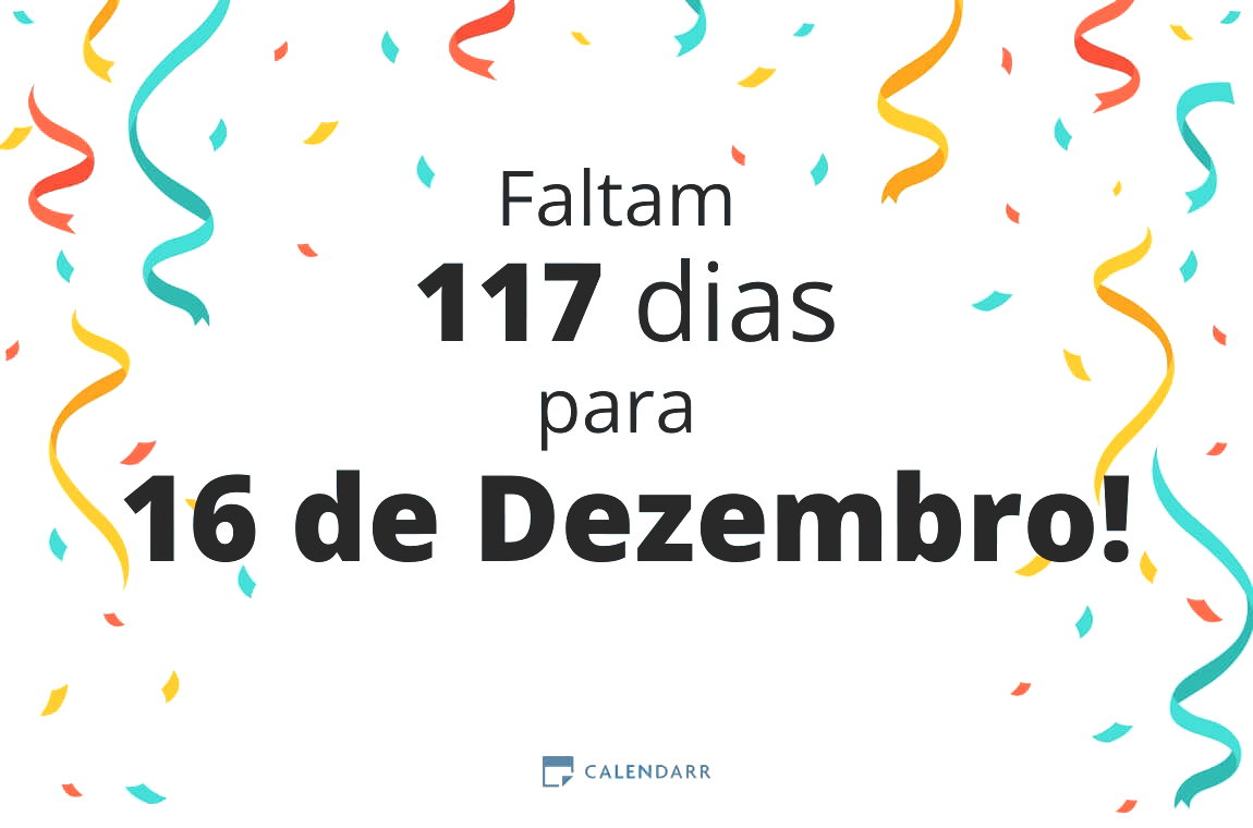 Descobre quantos dias faltam para 16 de Dezembro - Calendarr