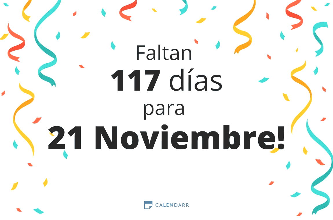 Descubre cuántos días faltan para 21 Noviembre - Calendarr