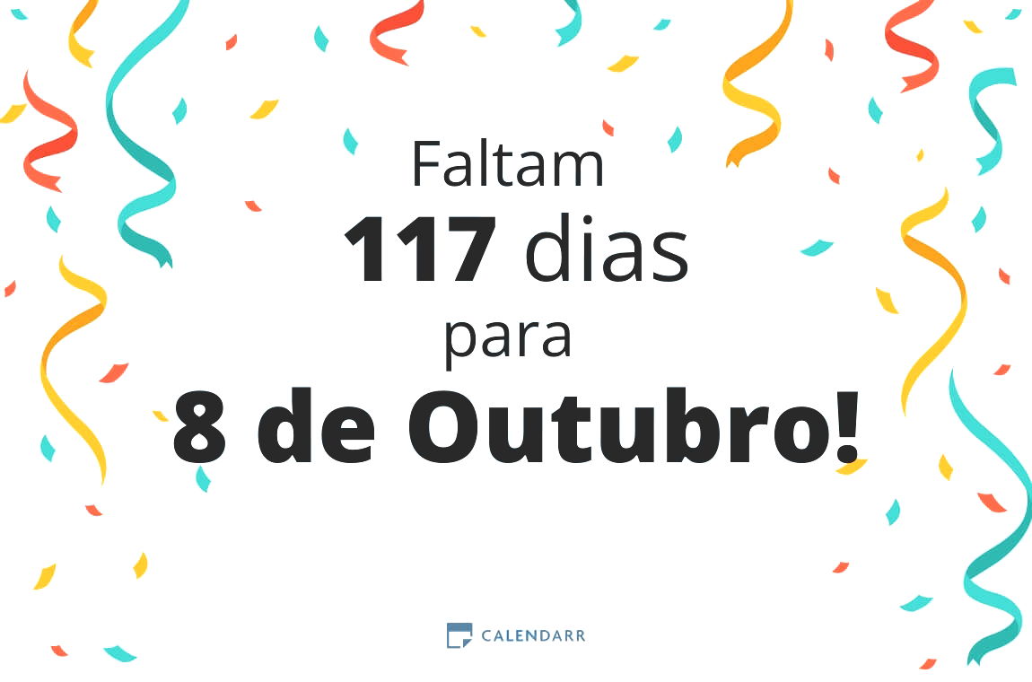 Descubra quantos dias faltam para 8 de Outubro - Calendarr