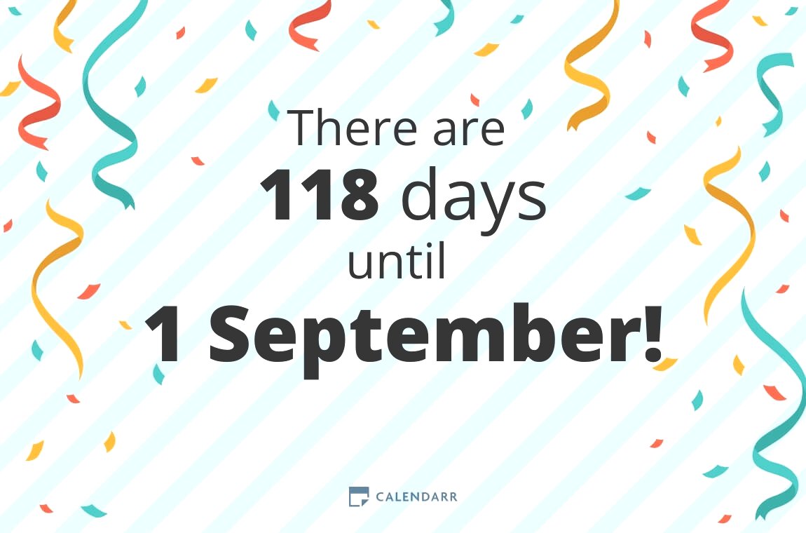 How many days until 1 September - Calendarr
