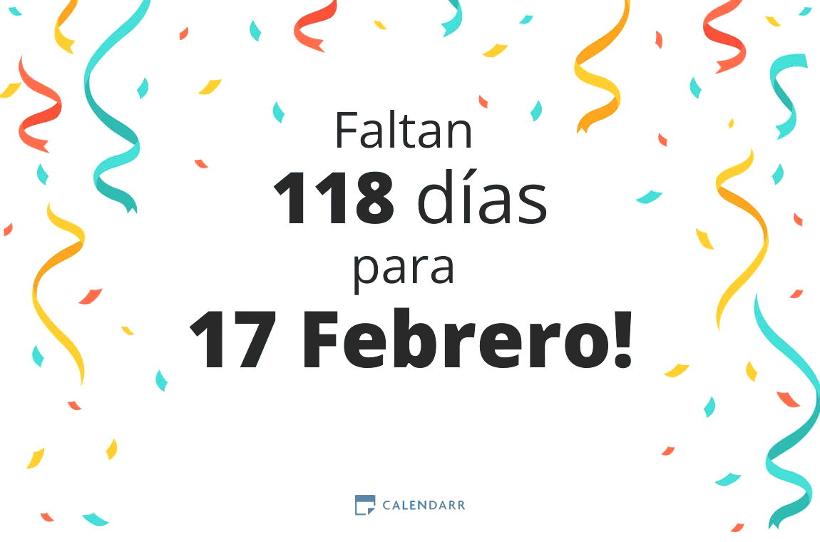 Descubre cuántos días faltan para 17 Febrero Calendarr