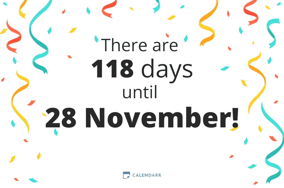 How many days until 28 November - Calendarr